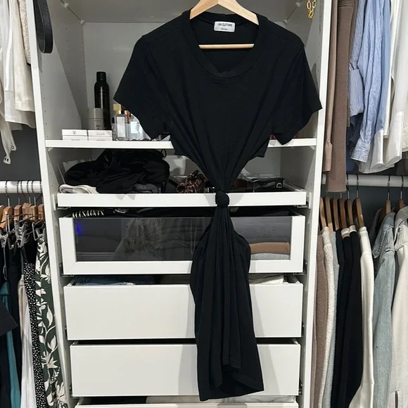 LNA Black Casual Asymmetrical Dress - Picture 4 of 8